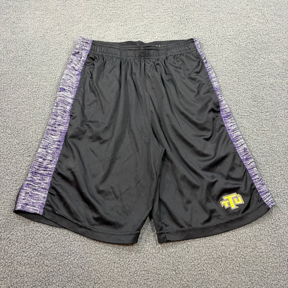Russell Shorts Youth L 10/12 Black Tennessee Tech Golden Eagles Athletic Mesh